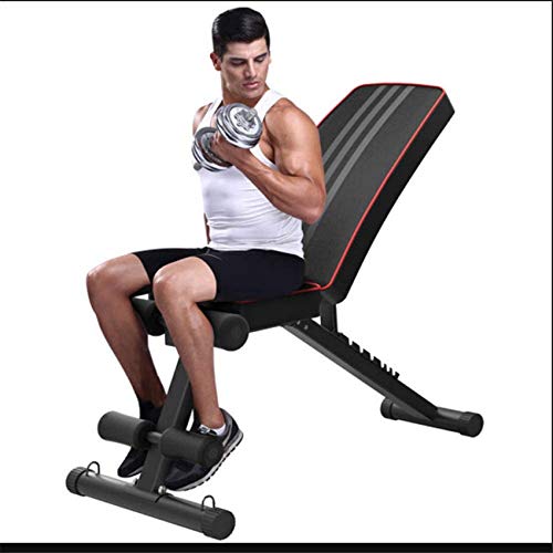 YZ-YUAN Banco de Ejercicios con Pesas Ajustables, Bancos de Pesas utilitarios para Entrenamiento de Cuerpo Completo, Press de banca Inclinado Inclinado Plegable para Gimnasio en casa, cómodo para ha YZ-YUAN Banco de Ejercicios con Pesas Ajustables, Bancos de Pesas utilitarios para Entrenamiento de Cuerpo Completo, Press de banca Inclinado Inclinado Plegable para Gimnasio en casa, cómodo para ha