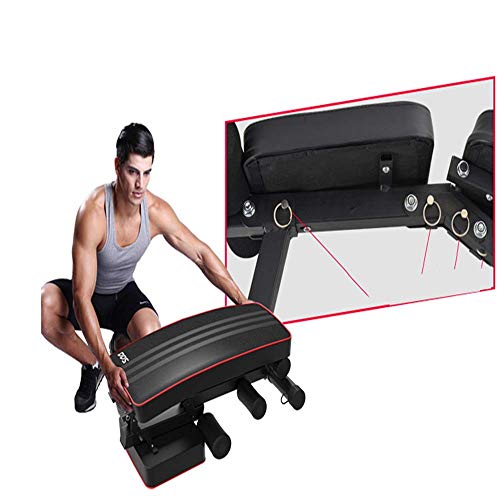 YZ-YUAN Banco de Ejercicios con Pesas Ajustables, Bancos de Pesas utilitarios para Entrenamiento de Cuerpo Completo, Press de banca Inclinado Inclinado Plegable para Gimnasio en casa, cómodo para ha YZ-YUAN Banco de Ejercicios con Pesas Ajustables, Bancos de Pesas utilitarios para Entrenamiento de Cuerpo Completo, Press de banca Inclinado Inclinado Plegable para Gimnasio en casa, cómodo para ha