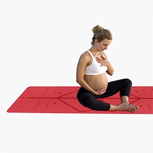 YZ-YUAN Love Yoga Mat: la Mejor Esterilla de Yoga Antideslizante ecológica del Mundo con un Sistema de alineación único Original Que Puede inhibir el Crecimiento de bacterias y cuidar Cada centímetr