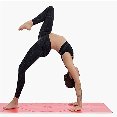 YZ-YUAN Love Yoga Mat: la Mejor Esterilla de Yoga Antideslizante ecológica del Mundo con un Sistema de alineación único Original Que Puede inhibir el Crecimiento de bacterias y cuidar Cada centímetr