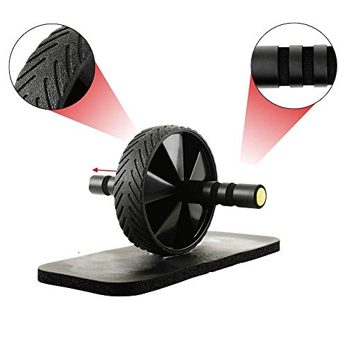 YZ-YUAN Rueda de Rodillo de Ejercicio Abdominal con Rodillera Extra Gruesa para Gimnasio en casa, Equipo de Entrenamiento físico, fortalece su núcleo de una Manera efectiva y Segura YZ-YUAN Rueda de Rodillo de Ejercicio Abdominal con Rodillera Extra Gruesa para Gimnasio en casa, Equipo de Entrenamiento físico, fortalece su núcleo de una Manera efectiva y Segura