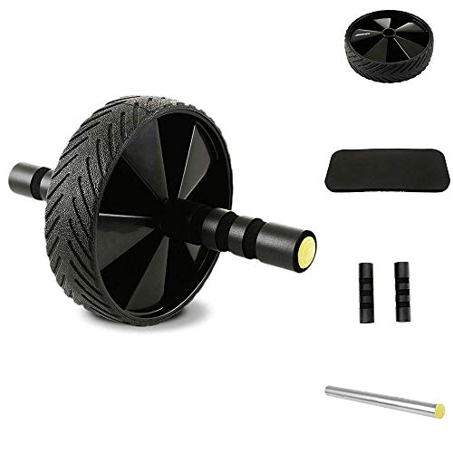 YZ-YUAN Rueda de Rodillo de Ejercicio Abdominal con Rodillera Extra Gruesa para Gimnasio en casa, Equipo de Entrenamiento físico, fortalece su núcleo de una Manera efectiva y Segura YZ-YUAN Rueda de Rodillo de Ejercicio Abdominal con Rodillera Extra Gruesa para Gimnasio en casa, Equipo de Entrenamiento físico, fortalece su núcleo de una Manera efectiva y Segura