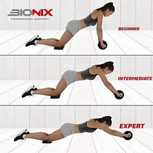 YZ-YUAN Rueda de Rodillo de Ejercicio Abdominal con Rodillera Extra Gruesa para Gimnasio en casa, Equipo de Entrenamiento físico, fortalece su núcleo de una Manera efectiva y Segura YZ-YUAN Rueda de Rodillo de Ejercicio Abdominal con Rodillera Extra Gruesa para Gimnasio en casa, Equipo de Entrenamiento físico, fortalece su núcleo de una Manera efectiva y Segura