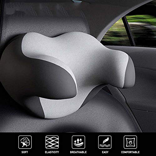 Yzbtj Almohada para El Cuello del Coche, Reposacabezas De Viaje para Dormir, Espuma Viscoelástica Y Diseño Ergonómico, Alivia El Dolor De Cuello Y La Tensión Muscular