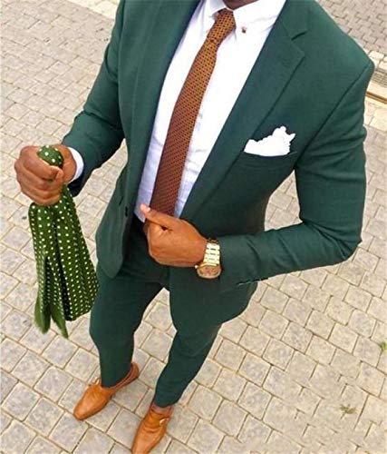 YZHEN Hombre Dos Piezas de un botón Trajes Formales Slim Fit Boda Smoking YZHEN Hombre Dos Piezas de un botón Trajes Formales Slim Fit Boda Smoking