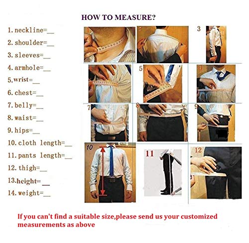 YZHEN Hombre Dos Piezas de un botón Trajes Formales Slim Fit Boda Smoking YZHEN Hombre Dos Piezas de un botón Trajes Formales Slim Fit Boda Smoking