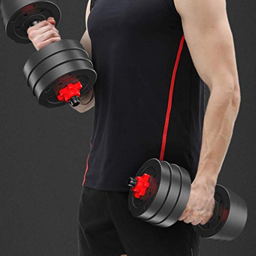 YZONG Mancuernas Ajustables 20kg,Mancuernas Ajustables 2 en 1 de 20 kg, Pesas para Gimnasio en casa, con Barra de conexión,Gimnasio, Ejercicio, Fitness, Equipo de Fitness Desmontable A YZONG Mancuernas Ajustables 20kg,Mancuernas Ajustables 2 en 1 de 20 kg, Pesas para Gimnasio en casa, con Barra de conexión,Gimnasio, Ejercicio, Fitness, Equipo de Fitness Desmontable A