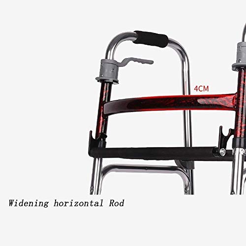 Z-SEAT Walker, Floding Walker Andador de Aluminio con Asiento y 2 Rodillos Andador portátil para Personas Mayores con obesidad Ajuste del Marco para Caminar para Adultos Li Z-SEAT Walker, Floding Walker Andador de Aluminio con Asiento y 2 Rodillos Andador portátil para Personas Mayores con obesidad Ajuste del Marco para Caminar para Adultos Li