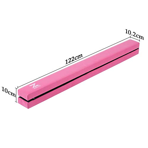 Z ZELUS 224CM / 8 pies Viga de Equilibrio de Gimnasia Plegable Barra de Equilibrio con Base Antideslizante Asas de Transporte para Niños, Principiantes y Gimnastas Profesionales (Rosa) Z ZELUS 224CM / 8 pies Viga de Equilibrio de Gimnasia Plegable Barra de Equilibrio con Base Antideslizante Asas de Transporte para Niños, Principiantes y Gimnastas Profesionales (Rosa)