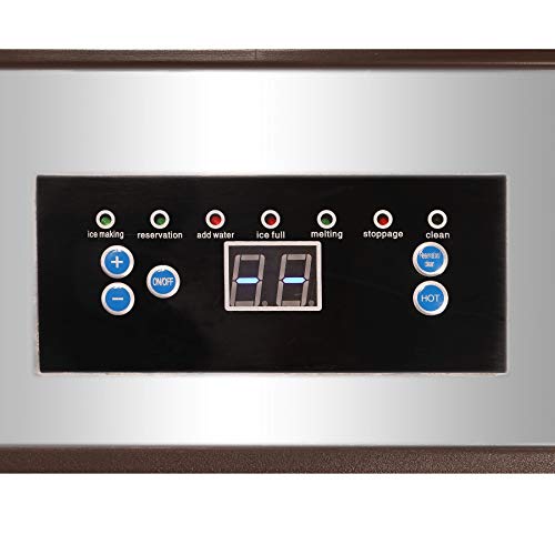 Z ZELUS 510W Máquina para Hacer Hielo Capacidad de 88kg / 24h Máquina para Hacer Cubitos de Hielo 55 pcs Máquina Comercial de Hacer Hielo para Hogar, Bares, Cafetería y Restaurante (55 PCS) Z ZELUS 510W Máquina para Hacer Hielo Capacidad de 88kg / 24h Máquina para Hacer Cubitos de Hielo 55 pcs Máquina Comercial de Hacer Hielo para Hogar, Bares, Cafetería y Restaurante (55 PCS)