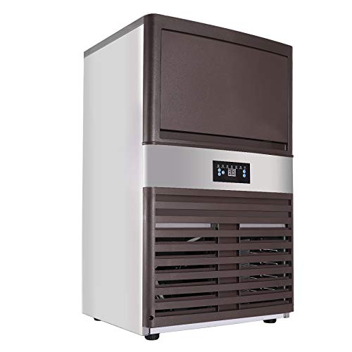 Z ZELUS 510W Máquina para Hacer Hielo Capacidad de 88kg / 24h Máquina para Hacer Cubitos de Hielo 55 pcs Máquina Comercial de Hacer Hielo para Hogar, Bares, Cafetería y Restaurante (55 PCS) Z ZELUS 510W Máquina para Hacer Hielo Capacidad de 88kg / 24h Máquina para Hacer Cubitos de Hielo 55 pcs Máquina Comercial de Hacer Hielo para Hogar, Bares, Cafetería y Restaurante (55 PCS)