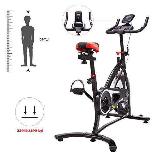 Z Zelus Bicicleta Estática para Fitness de Capacidad 100KG Bicicleta de Spinning Profesional con Volante 6KG Exercise Bike para Casa y Gimnasio Z Zelus Bicicleta Estática para Fitness de Capacidad 100KG Bicicleta de Spinning Profesional con Volante 6KG Exercise Bike para Casa y Gimnasio