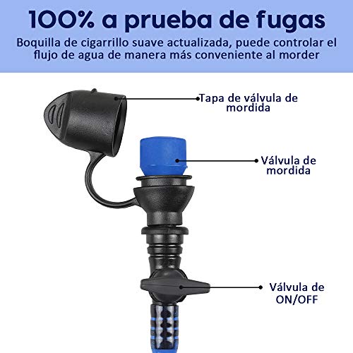 Zacro TPU Bolsa de Hidratación 2.5L, Mochila Hidratación Portátil sin BPA, Bolsa de Agua con Sistema de Auto-Bloqueo y Apertura Grande, para Ciclismo, Senderismo, Carrera, Escalada, Camping Zacro TPU Bolsa de Hidratación 2.5L, Mochila Hidratación Portátil sin BPA, Bolsa de Agua con Sistema de Auto-Bloqueo y Apertura Grande, para Ciclismo, Senderismo, Carrera, Escalada, Camping