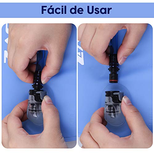 Zacro TPU Bolsa de Hidratación 2.5L, Mochila Hidratación Portátil sin BPA, Bolsa de Agua con Sistema de Auto-Bloqueo y Apertura Grande, para Ciclismo, Senderismo, Carrera, Escalada, Camping Zacro TPU Bolsa de Hidratación 2.5L, Mochila Hidratación Portátil sin BPA, Bolsa de Agua con Sistema de Auto-Bloqueo y Apertura Grande, para Ciclismo, Senderismo, Carrera, Escalada, Camping