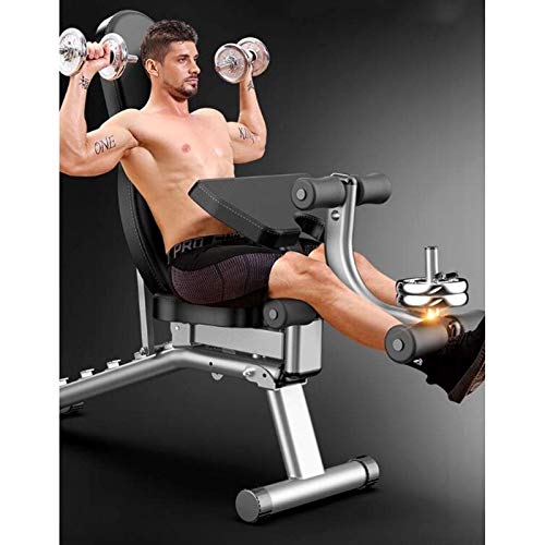 ZAIHW Aptitud All-in-One con Mancuernas/Barra Banco de Entrenamiento - Viene con la Barra del Estante del Soporte, Leg Curl y extraíble Curl de bíceps Predicador Pad - Gimnasio en casa for la aptitu ZAIHW Aptitud All-in-One con Mancuernas/Barra Banco de Entrenamiento - Viene con la Barra del Estante del Soporte, Leg Curl y extraíble Curl de bíceps Predicador Pad - Gimnasio en casa for la aptitu