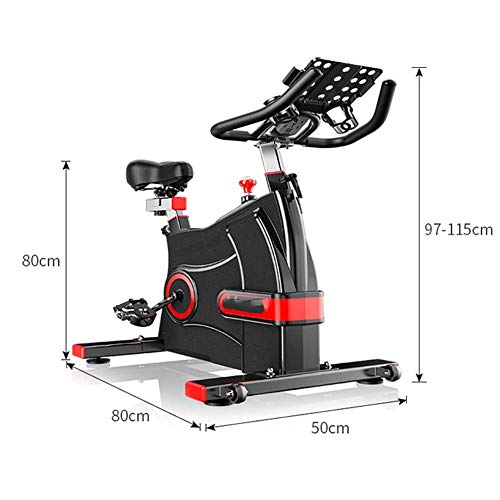 ZAIHW La aptitud de bicicletas de ejercicio vertical con resistencia electromagnética, Soporte de Ventana, asiento ajustable Manillar Sistema de Estabilización triangular en movimiento la rueda, capac