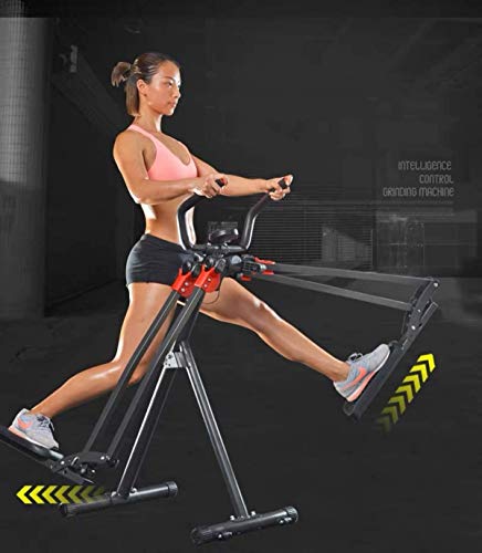 ZAIHW Plegable eléctrica Cardio Ejercicios de Rutina de Fitness Sendero máquina Corriente Rueda de Ardilla w/Manual Incline la máquina de Pasos Inicio Equipo Pierna Pierna