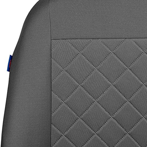 Zakschneider Fundas De Asiento para Toledo - Fundas Delanteras - Color Premium Gris Rejilla Cosida Zakschneider Fundas De Asiento para Toledo - Fundas Delanteras - Color Premium Gris Rejilla Cosida