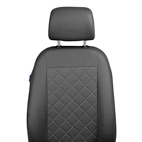 Zakschneider Fundas De Asiento para Toledo - Fundas Delanteras - Color Premium Gris Rejilla Cosida Zakschneider Fundas De Asiento para Toledo - Fundas Delanteras - Color Premium Gris Rejilla Cosida