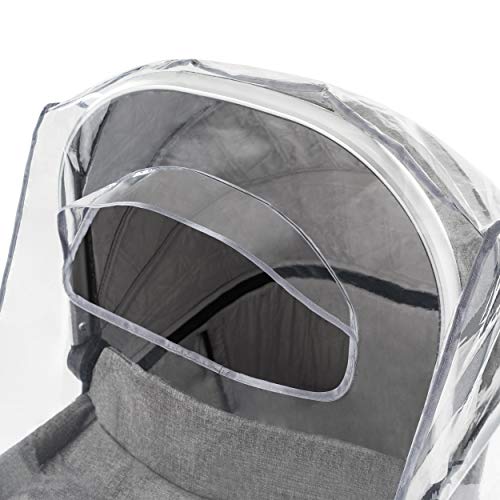 Zamboo - Protector de lluvia universal para cochecitos y capazos de bebé - Burbuja de lluvia con ventana con visera, buena circulación de aire, libre de sustancias nocivas Zamboo - Protector de lluvia universal para cochecitos y capazos de bebé - Burbuja de lluvia con ventana con visera, buena circulación de aire, libre de sustancias nocivas