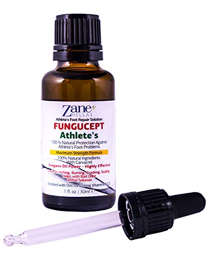 Zane Hellas FunguCept Solución de reparación para Atletas. Alivia la picazón, el Ardor, Las Grietas y Las Escamas. Detener el Mal Olor. Resultados visibles en 5 días. 1 Onza líquida - 30 ml. Zane Hellas FunguCept Solución de reparación para Atletas. Alivia la picazón, el Ardor, Las Grietas y Las Escamas. Detener el Mal Olor. Resultados visibles en 5 días. 1 Onza líquida - 30 ml.