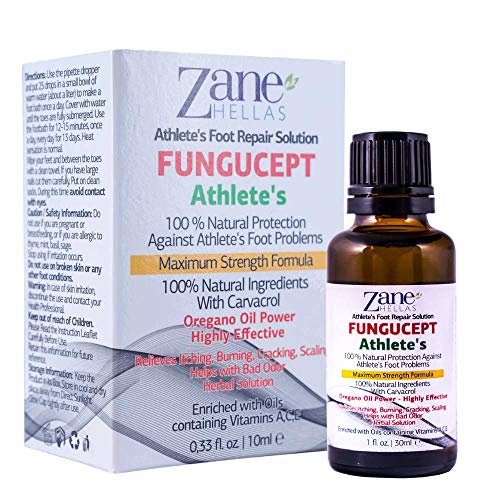 Zane Hellas FunguCept Solución de reparación para Atletas. Alivia la picazón, el Ardor, Las Grietas y Las Escamas. Detener el Mal Olor. Resultados visibles en 5 días. 1 Onza líquida - 30 ml. Zane Hellas FunguCept Solución de reparación para Atletas. Alivia la picazón, el Ardor, Las Grietas y Las Escamas. Detener el Mal Olor. Resultados visibles en 5 días. 1 Onza líquida - 30 ml.