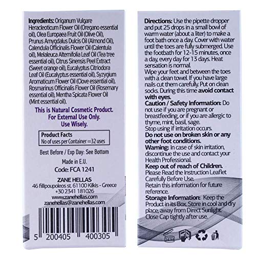 Zane Hellas FunguCept Solución de reparación para Atletas. Alivia la picazón, el Ardor, Las Grietas y Las Escamas. Detener el Mal Olor. Resultados visibles en 5 días. 1 Onza líquida - 30 ml. Zane Hellas FunguCept Solución de reparación para Atletas. Alivia la picazón, el Ardor, Las Grietas y Las Escamas. Detener el Mal Olor. Resultados visibles en 5 días. 1 Onza líquida - 30 ml.