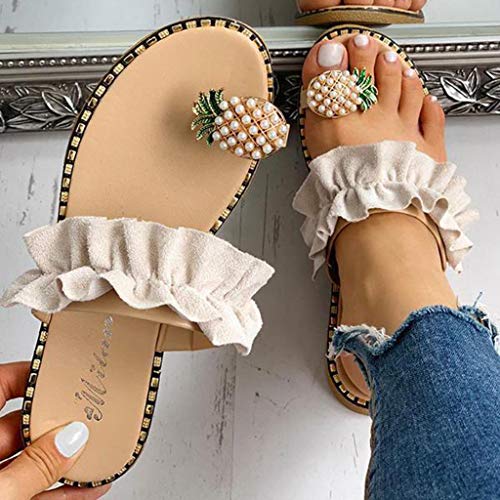 Zapatillas Bohemias Con Puntera Piña Para Mujer Sandalias De Playa Mujeres Niñas Perlas Sandalias Planas Mujer Verano Chanclas Dedo Del Pie Sandalias De Fiesta Zapatos De Verano Wyxhkj Zapatillas Bohemias Con Puntera Piña Para Mujer Sandalias De Playa Mujeres Niñas Perlas Sandalias Planas Mujer Verano Chanclas Dedo Del Pie Sandalias De Fiesta Zapatos De Verano Wyxhkj