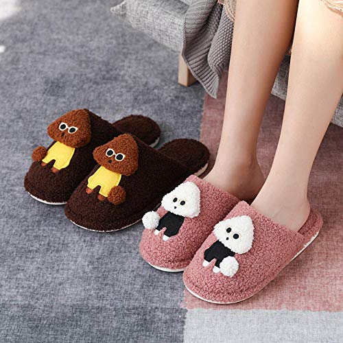 Zapatillas de algodón de felpa rizada de dibujos animados para mujer Zapatillas de casa lindas antideslizantes cálidas Zapatillas de espuma antideslizantes con suela antideslizante, rosa claro, 36/37 Zapatillas de algodón de felpa rizada de dibujos animados para mujer Zapatillas de casa lindas antideslizantes cálidas Zapatillas de espuma antideslizantes con suela antideslizante, rosa claro, 36/37