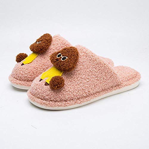 Zapatillas de algodón de felpa rizada de dibujos animados para mujer Zapatillas de casa lindas antideslizantes cálidas Zapatillas de espuma antideslizantes con suela antideslizante, rosa claro, 36/37 Zapatillas de algodón de felpa rizada de dibujos animados para mujer Zapatillas de casa lindas antideslizantes cálidas Zapatillas de espuma antideslizantes con suela antideslizante, rosa claro, 36/37