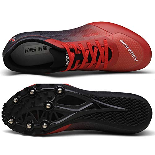 Zapatillas De Atletismo Unisex Zapatillas De Correr Con Clavos Para Hombre Mujer Zapatillas De Atletismo Atléticas Zapatillas De Carrera Con 7 Espigas Niños Niñas,Rojo,36EU Zapatillas De Atletismo Unisex Zapatillas De Correr Con Clavos Para Hombre Mujer Zapatillas De Atletismo Atléticas Zapatillas De Carrera Con 7 Espigas Niños Niñas,Rojo,36EU