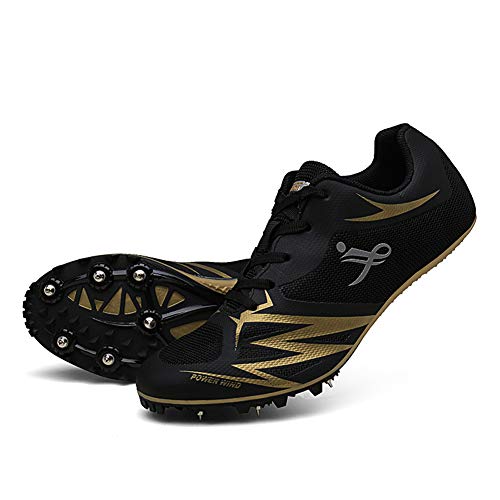 Zapatillas de atletismo unisex Zapatillas De Correr con Clavos para hombre mujer Zapatillas de atletismo atléticas Zapatillas de carrera con 7 espigas Niños Niñas,Negro,35EU Zapatillas de atletismo unisex Zapatillas De Correr con Clavos para hombre mujer Zapatillas de atletismo atléticas Zapatillas de carrera con 7 espigas Niños Niñas,Negro,35EU