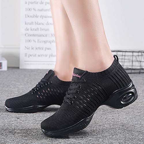 Zapatillas De Deporte Para Mujer Zapato De Baile De Malla Ligeras Zapatillas Deportivas Transpirables Zapatos Verano De Baile Latino Para Mujeres Zapatillas De Danza Jazz Wyxhkj