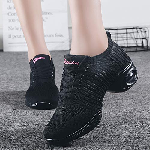 Zapatillas De Deporte Para Mujer Zapato De Baile De Malla Ligeras Zapatillas Deportivas Transpirables Zapatos Verano De Baile Latino Para Mujeres Zapatillas De Danza Jazz Wyxhkj