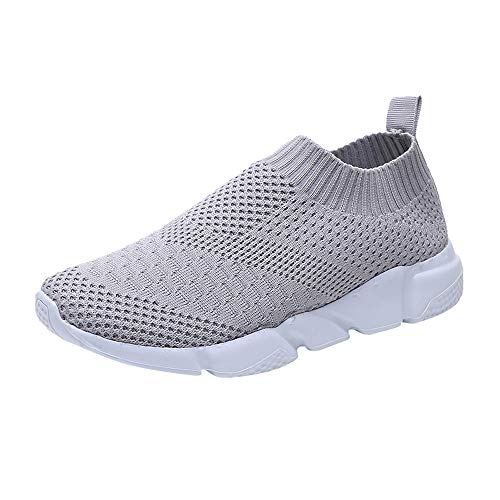 Zapatillas de Deportivos de Running para Mujer Casual en Suelas Cómodas Slip on Zapatos Deportivos para Correr al Aire Libre Calcetines Zapatos 36-41 riou