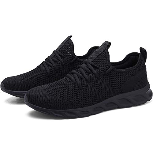 Zapatillas de Running para Hombre Casual Tenis Asfalto Zapatos Deporte Fitness Gym Correr Gimnasio Deportives Transpirables Seguridad Atlético Trekking Bambas Plataform Sneakers Negro 42 EU Zapatillas de Running para Hombre Casual Tenis Asfalto Zapatos Deporte Fitness Gym Correr Gimnasio Deportives Transpirables Seguridad Atlético Trekking Bambas Plataform Sneakers Negro 42 EU