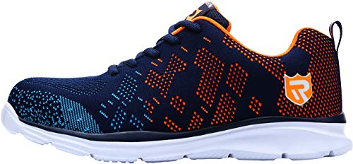 Zapatillas de Seguridad Mujer/Hombre DY-112, Zapatos de Trabajo con Punta de Acero Ultra Liviano Suave y cómodo Transpirable, Multicolor, 41 EU