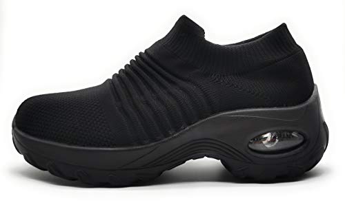 Zapatillas Deportivas Mujer Calcetin Elasticas sin Cordones Muy Comodas Transpirable Antideslizante para Correr Andar Trabajar… Zapatillas Deportivas Mujer Calcetin Elasticas sin Cordones Muy Comodas Transpirable Antideslizante para Correr Andar Trabajar…