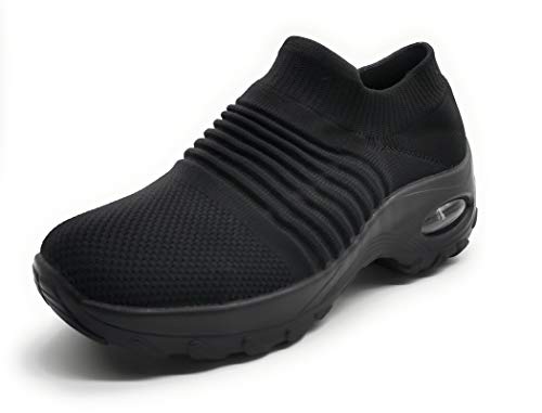 Zapatillas Deportivas Mujer Calcetin Elasticas sin Cordones Muy Comodas Transpirable Antideslizante para Correr Andar Trabajar… Zapatillas Deportivas Mujer Calcetin Elasticas sin Cordones Muy Comodas Transpirable Antideslizante para Correr Andar Trabajar…