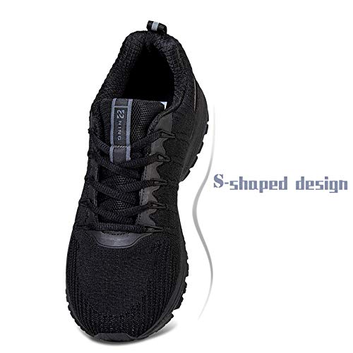 Zapatillas deportivas unisex, ligeras, transpirables, de estilo informal; para salir a caminar o ir a entrenar al gimnasio, color, talla 43.5 EU