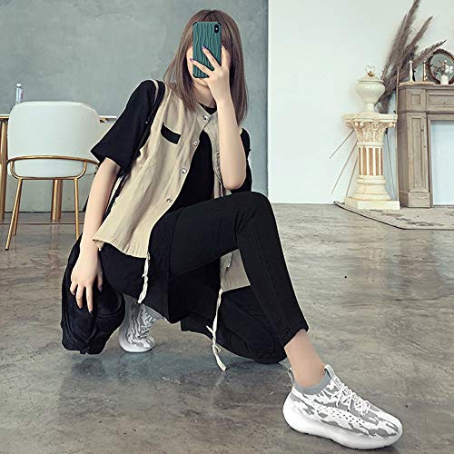 Zapatillas Moda Running para Hombre Deportivas Hombre Mujer Zapatos para Correr Gimnasio Sneaker Aire Libre y Deportes Calzado White 42 Zapatillas Moda Running para Hombre Deportivas Hombre Mujer Zapatos para Correr Gimnasio Sneaker Aire Libre y Deportes Calzado White 42