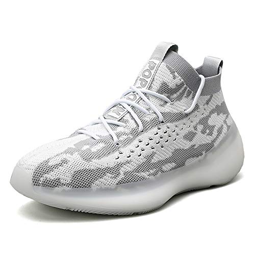 Zapatillas Moda Running para Hombre Deportivas Hombre Mujer Zapatos para Correr Gimnasio Sneaker Aire Libre y Deportes Calzado White 42 Zapatillas Moda Running para Hombre Deportivas Hombre Mujer Zapatos para Correr Gimnasio Sneaker Aire Libre y Deportes Calzado White 42