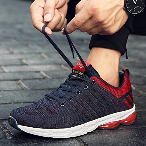 Zapatillas Running para Hombre Aire Libre y Deporte Transpirables Casual Zapatos Gimnasio Correr Sneakers Azul 43 Zapatillas Running para Hombre Aire Libre y Deporte Transpirables Casual Zapatos Gimnasio Correr Sneakers Azul 43