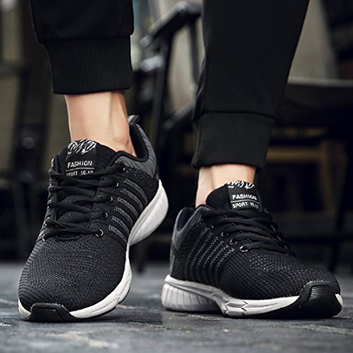 Zapatillas Running para Hombre Aire Libre y Deporte Transpirables Casual Zapatos Gimnasio Correr Sneakers Gris 42 Zapatillas Running para Hombre Aire Libre y Deporte Transpirables Casual Zapatos Gimnasio Correr Sneakers Gris 42