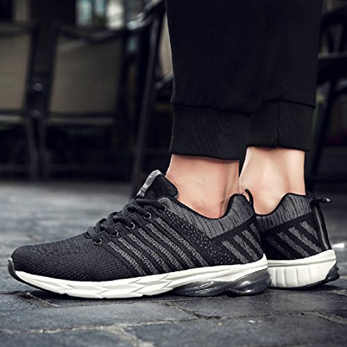 Zapatillas Running para Hombre Aire Libre y Deporte Transpirables Casual Zapatos Gimnasio Correr Sneakers Gris 42 Zapatillas Running para Hombre Aire Libre y Deporte Transpirables Casual Zapatos Gimnasio Correr Sneakers Gris 42