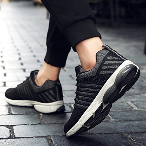 Zapatillas Running para Hombre Aire Libre y Deporte Transpirables Casual Zapatos Gimnasio Correr Sneakers Gris 45 Zapatillas Running para Hombre Aire Libre y Deporte Transpirables Casual Zapatos Gimnasio Correr Sneakers Gris 45