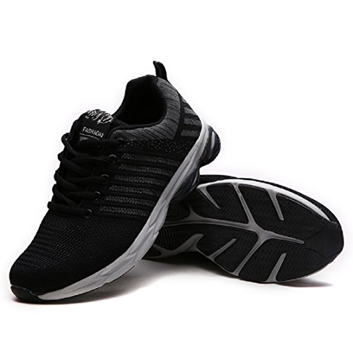 Zapatillas Running para Hombre Aire Libre y Deporte Transpirables Casual Zapatos Gimnasio Correr Sneakers Gris 45 Zapatillas Running para Hombre Aire Libre y Deporte Transpirables Casual Zapatos Gimnasio Correr Sneakers Gris 45
