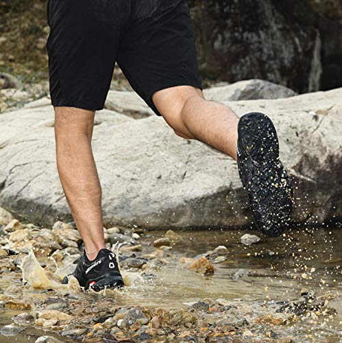 Zapatillas Trail Running Hombre Mujer Impermeables Zapatos Trekking Ligero Botas Senderismo Bajos Multideporte A Negro Talla EU 41 Zapatillas Trail Running Hombre Mujer Impermeables Zapatos Trekking Ligero Botas Senderismo Bajos Multideporte A Negro Talla EU 41