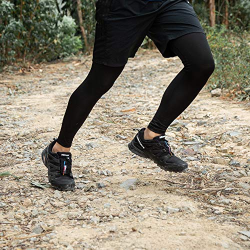 Zapatillas Trail Running Hombre Mujer Impermeables Zapatos Trekking Ligero Botas Senderismo Bajos Multideporte A Negro Talla EU 41