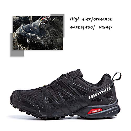 Zapatillas Trail Running Hombre Mujer Impermeables Zapatos Trekking Ligero Botas Senderismo Bajos Multideporte A Negro Talla EU 42 Zapatillas Trail Running Hombre Mujer Impermeables Zapatos Trekking Ligero Botas Senderismo Bajos Multideporte A Negro Talla EU 42